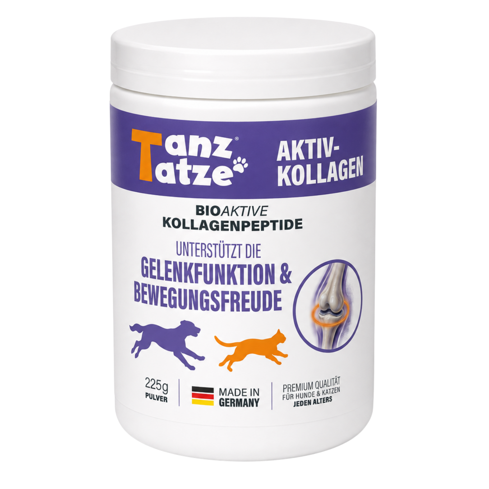TanzTatze Aktivkollagen 225g - Gelenkpulver zum Knorpelaufbau